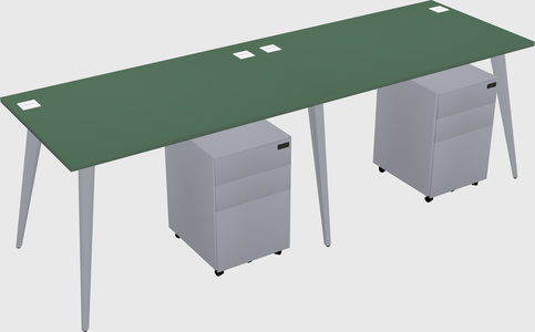 Modern rectangular office desk