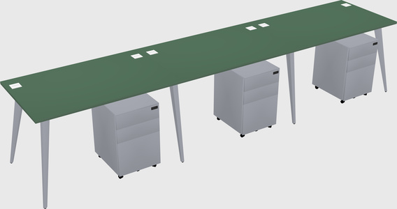 Bureau rectangulaire moderne