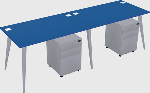 Modern rectangular office desk