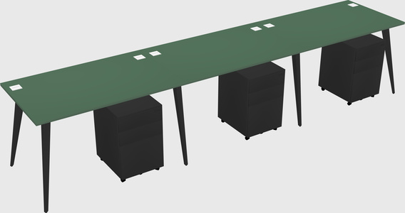 Bureau rectangulaire moderne