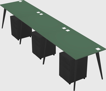 Bureau rectangulaire moderne
