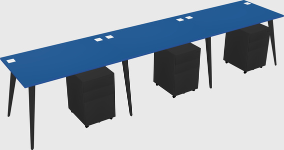 Bureau rectangulaire moderne