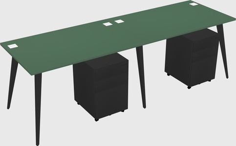 Modern rectangular office desk