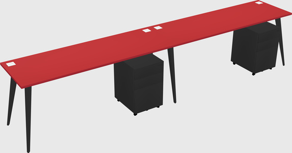 Bureau rectangulaire moderne