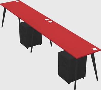 Bureau rectangulaire moderne
