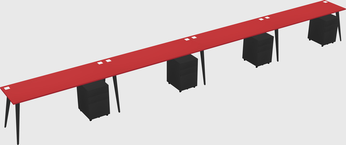 Modern rectangular office desk
