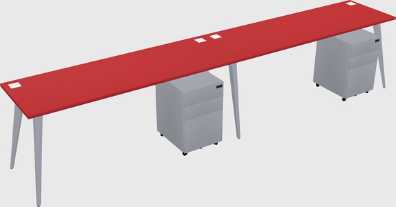 Bureau rectangulaire moderne