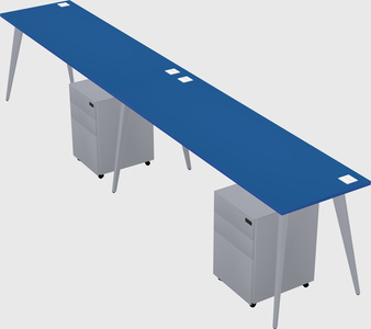Bureau rectangulaire moderne