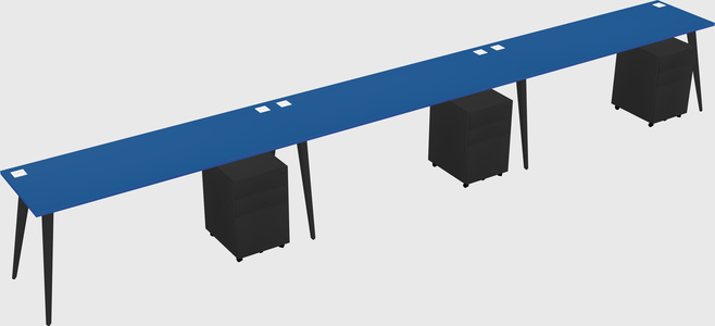 Modern rectangular office desk