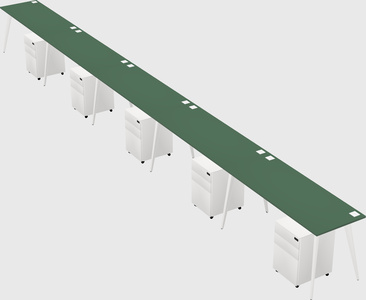 Modern rectangular office desk