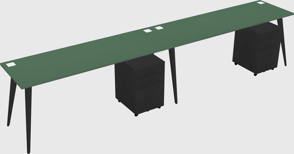 Bureau rectangulaire moderne