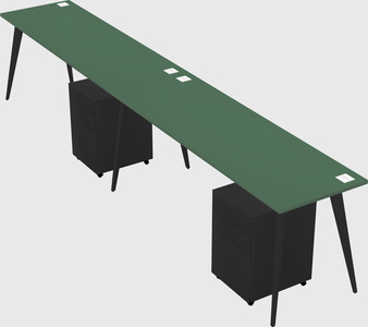 Bureau rectangulaire moderne