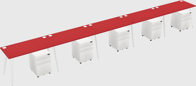 Bureau rectangulaire moderne