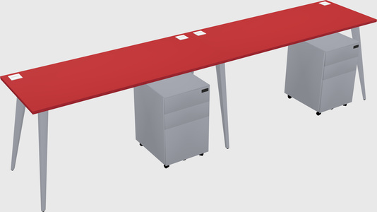 Bureau rectangulaire moderne