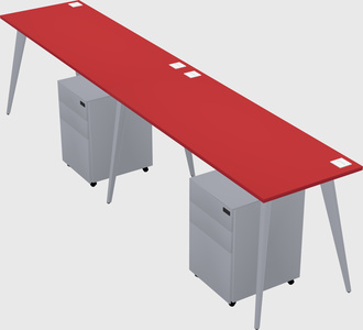 Bureau rectangulaire moderne