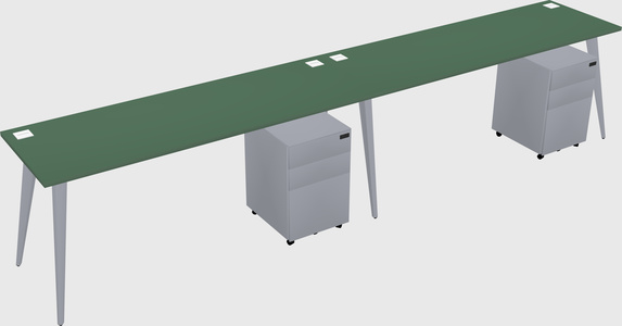 Bureau rectangulaire moderne