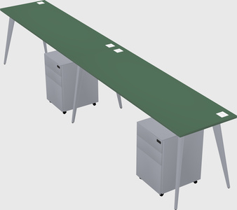 Bureau rectangulaire moderne