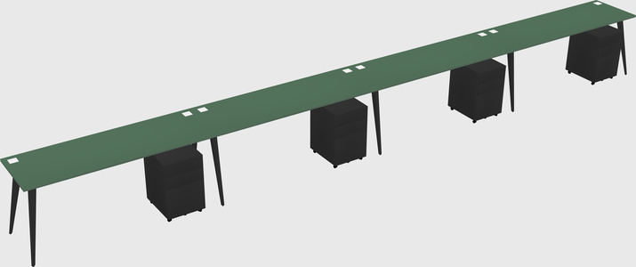 Bureau rectangulaire moderne