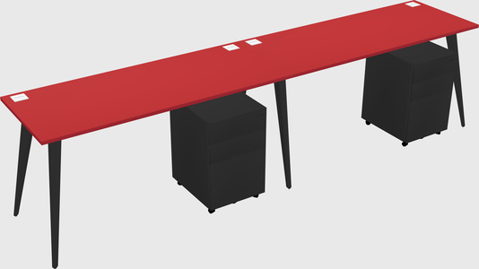 Bureau rectangulaire moderne