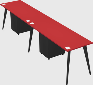 Bureau rectangulaire moderne