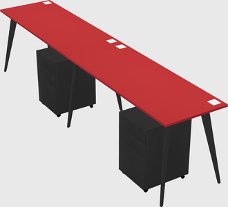 Bureau rectangulaire moderne