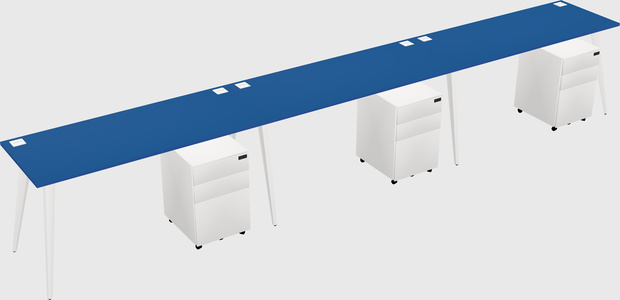 Bureau rectangulaire moderne