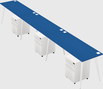 Bureau rectangulaire moderne