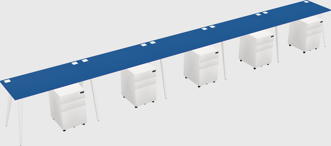 Bureau rectangulaire moderne