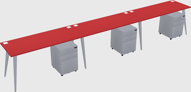 Bureau rectangulaire moderne