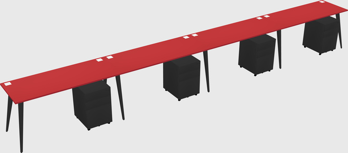 Bureau rectangulaire moderne