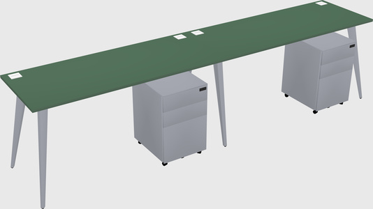 Modern rectangular office desk