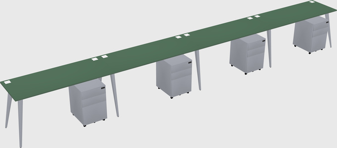 Modern rectangular office desk