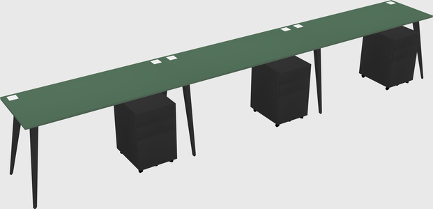 Modern rectangular office desk