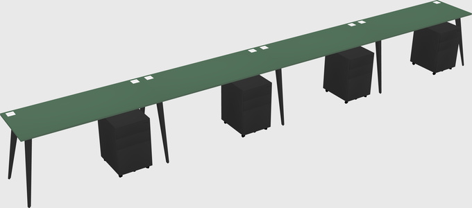 Modern rectangular office desk