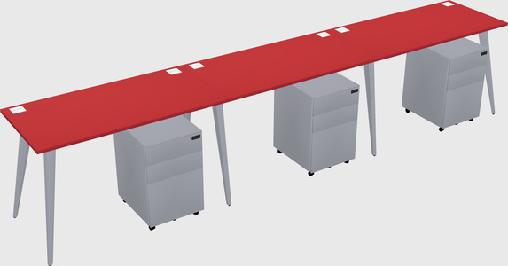 Bureau rectangulaire moderne