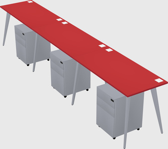 Bureau rectangulaire moderne