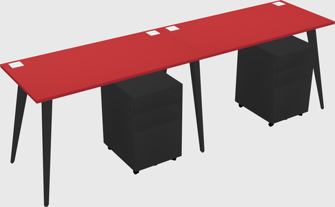 Bureau rectangulaire moderne