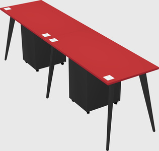 Bureau rectangulaire moderne