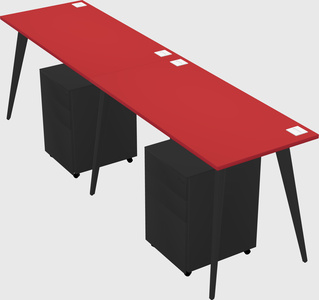 Bureau rectangulaire moderne