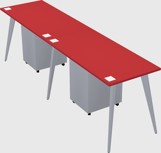 Bureau rectangulaire moderne