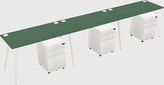 Bureau rectangulaire moderne