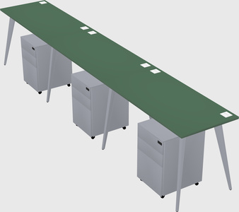 Bureau rectangulaire moderne