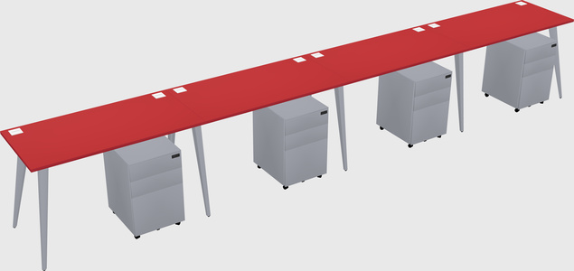Bureau rectangulaire moderne