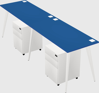 Bureau rectangulaire moderne