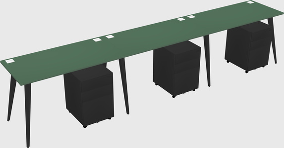 Modern rectangular office desk