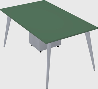 Bureau rectangulaire moderne