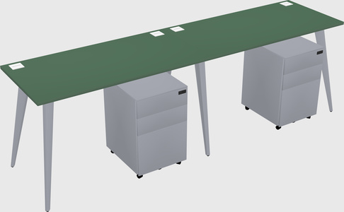 Bureau rectangulaire moderne