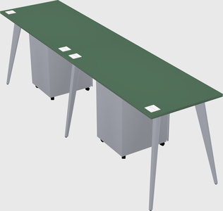 Bureau rectangulaire moderne