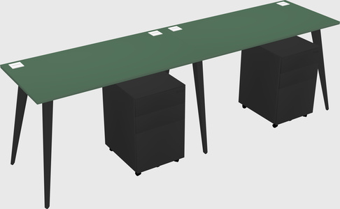 Bureau rectangulaire moderne