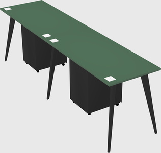 Bureau rectangulaire moderne